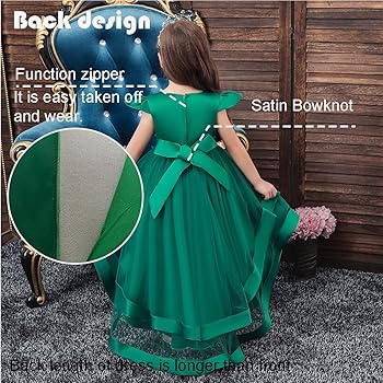 Amazon.com: Girl Dresses Frilly Princess High-Low Wedding